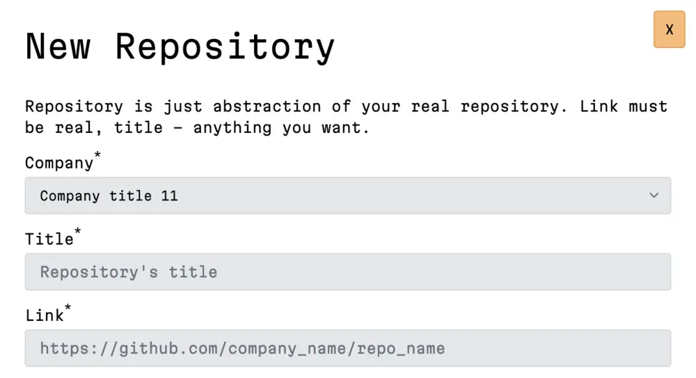 repository-form